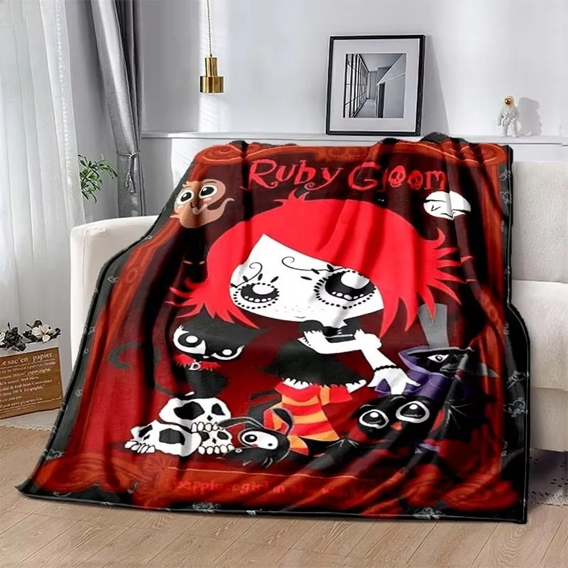 Cartoon Girls Blanket R-ruby gloomy 3d Printed Blanket Soft and Comfortable Bedroom Sofa Bed Cover Camping Quilt Birthday Gift