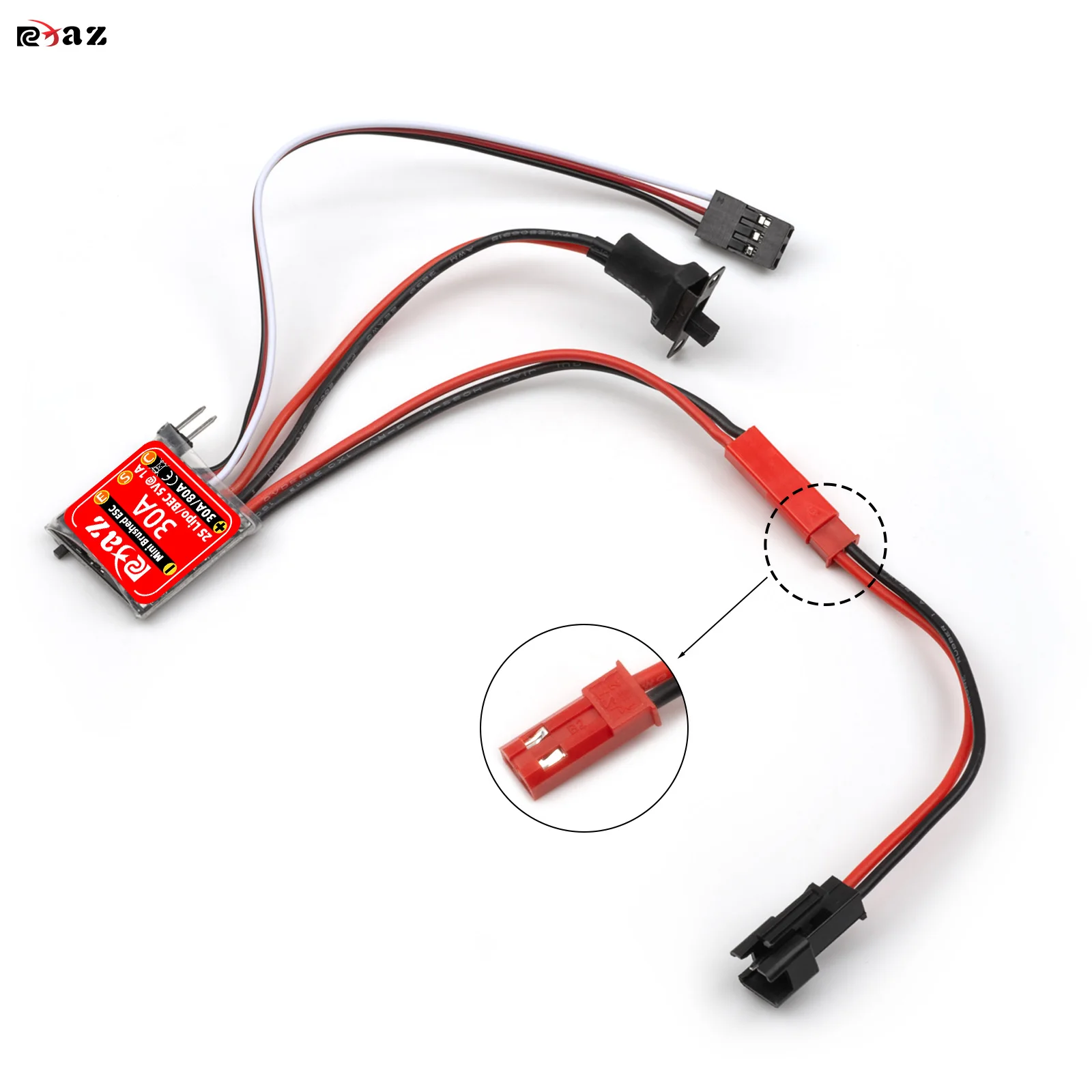 

RCXAZ 30A MIIN ESC JST to SM Connector Charging Adapter Cable Conversion Cable for RC Model Batteries FPV RC Models
