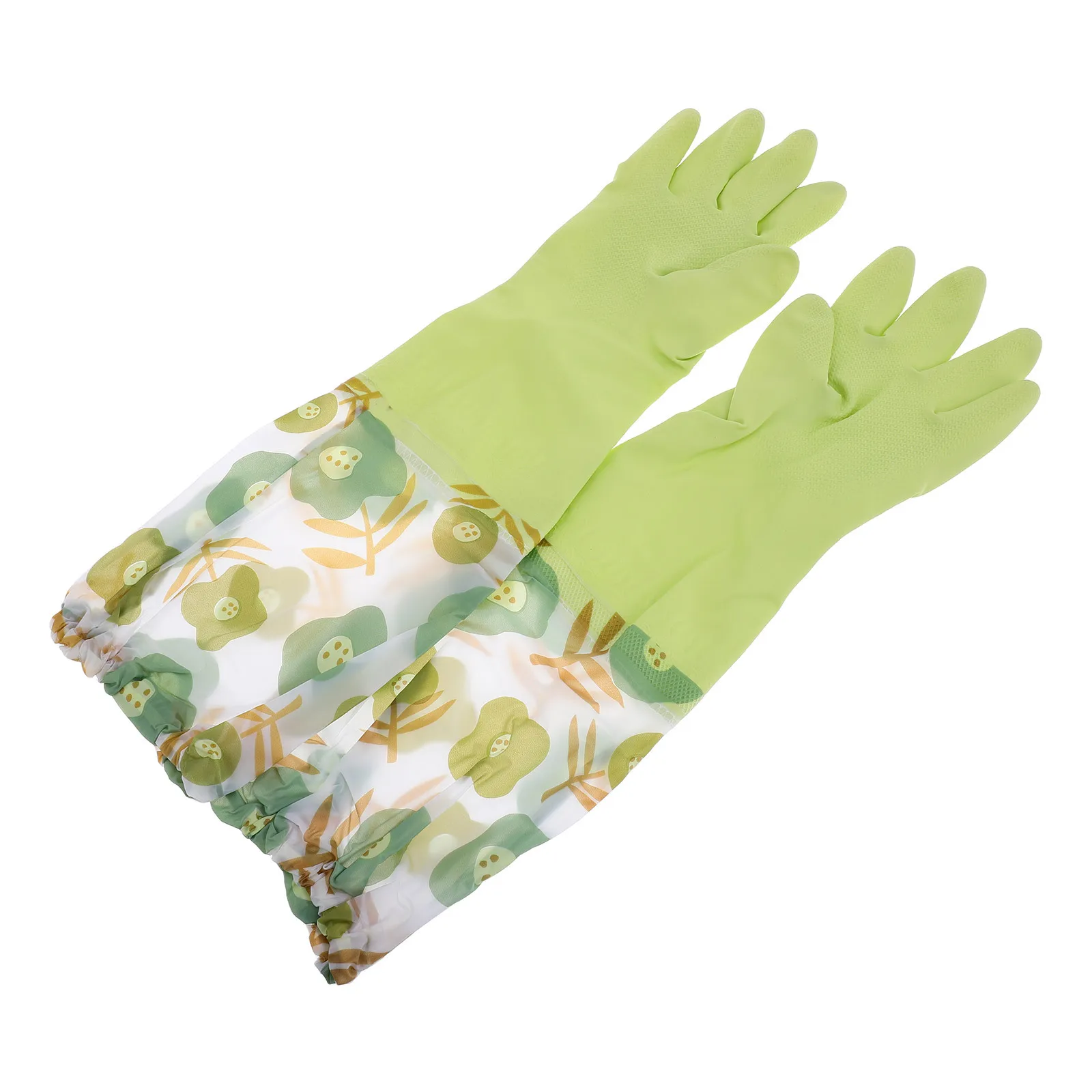 

1Pair Waterproof Kitchen Gloves Reusable Heavy Duty Long Protection for Dishwashing Cleaning Garden Bathroom Multipurpose Use