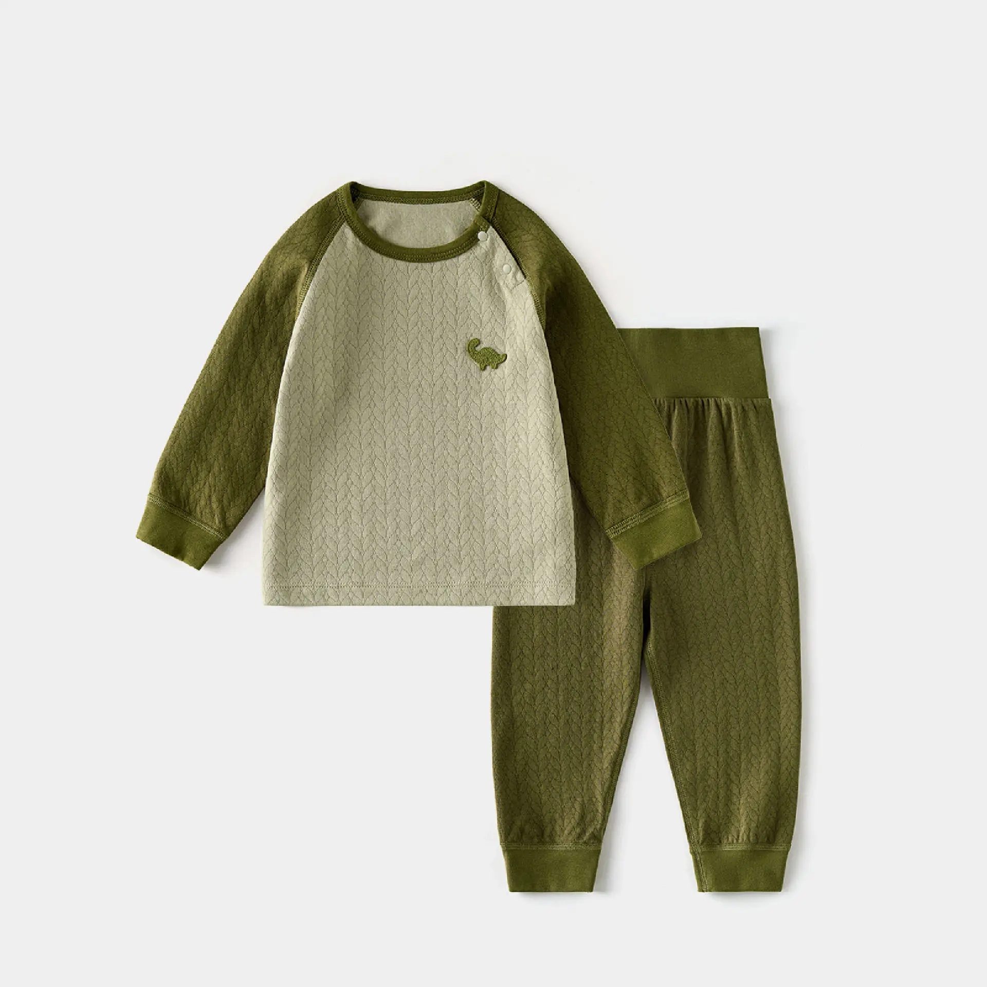 2026 Autumn Baby Thermal Underwear Set Long Sleeve Seamless Boys & Girls 2Pcs Set Baby Pajamas Suit 9M-3T