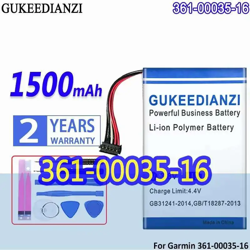 

Premium Replacement Gps Device Battery For Garmin 361-00035-16 3610003516 1500Mah