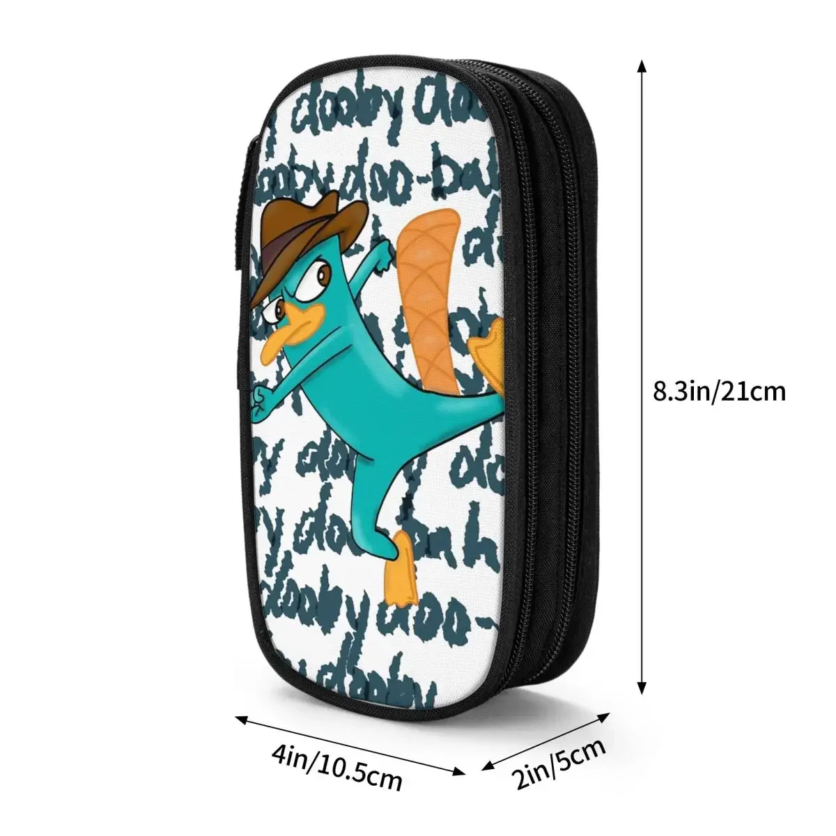 Perry The  Agent Pencil Case Pencilcases Pen Holder for Student Big Capacity Bag Office Gift Stationery