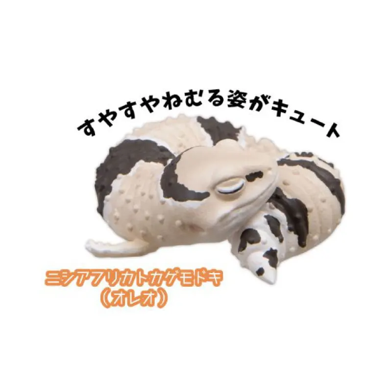 Echtes Gacha-Skala-Modell, der Wächter des Schlafs, schlafende Reptilien-Eidechsen, dekoratives Produkt, Action-Figur, Spielzeug