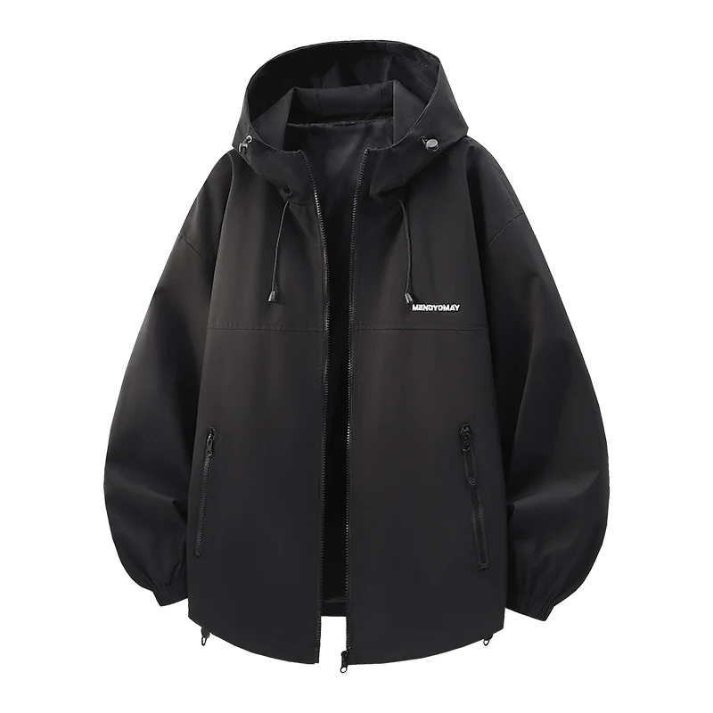 Men Women Windproof Shell Hiking Jackets Spring Autumn Outdoor Tactical Cargo Windbreaker Streetwear Casual Coat Unisex