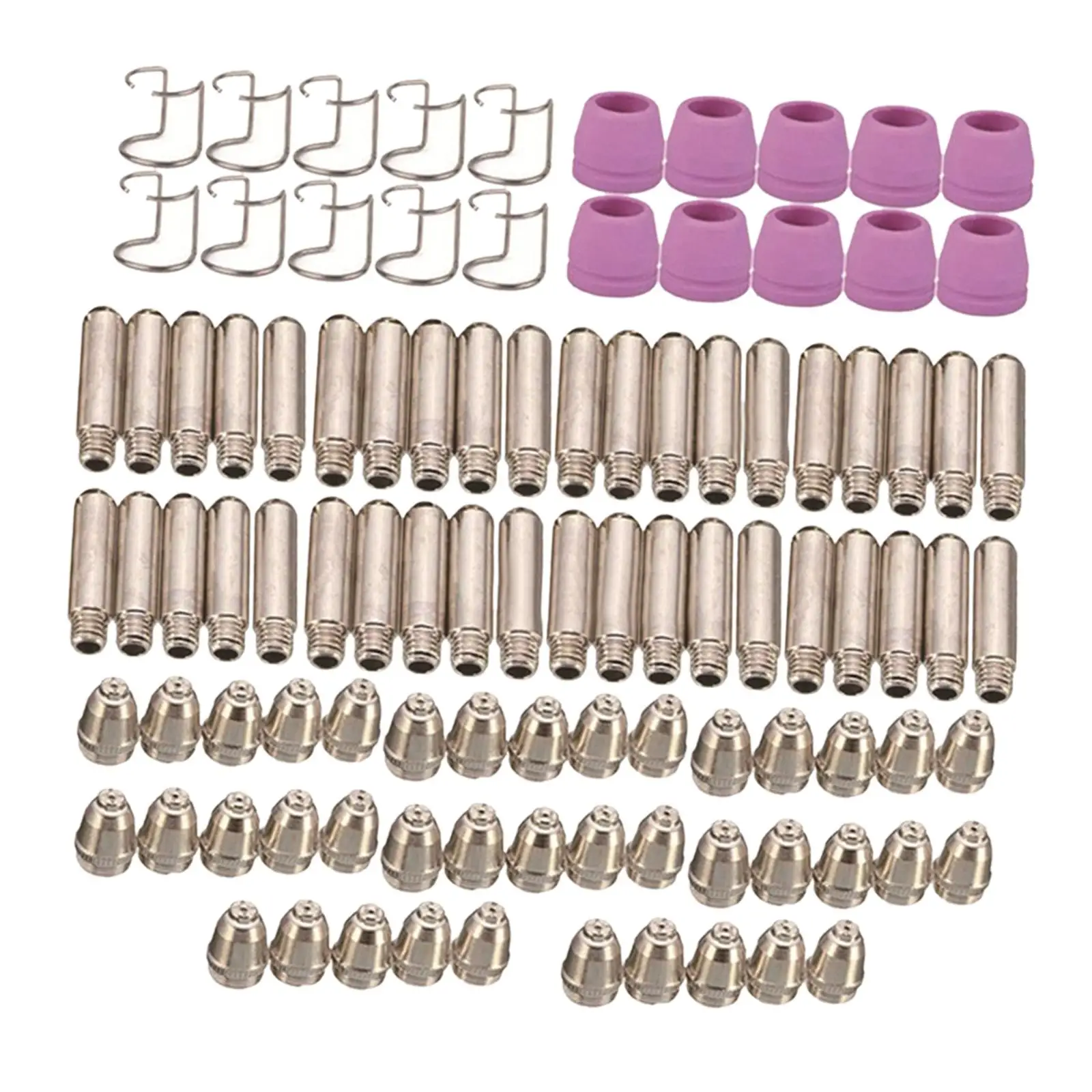 100 Pieces Nozzle Shroud Shield Cup Kit Nozzle Welding Accessories for SG-55