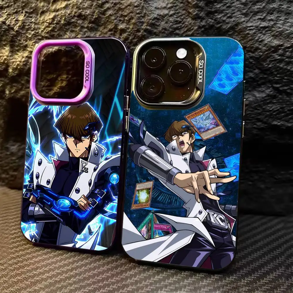 Anime Yu-Gi-Oh Seto K-Kaiba Phone Case Color Silver Shell For IPhone 17 16 15 14 13 12 11 Pro Max Plus