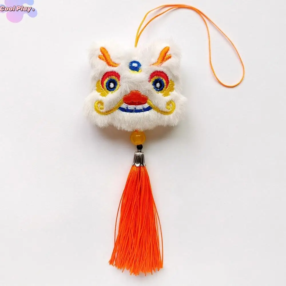

Chinese Style Lion Dance Tassels Pendant Cartoon Lucky 2025 New Year Zodiac Plush Doll Red Decorative Snake Mascot Plushies Doll