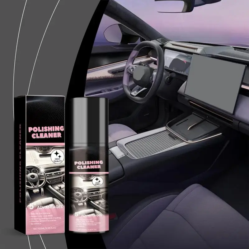 Polishing Cleaner Car Interior 100ml Interior Detailer Spray Interior Detailer Spray Protective Interior Cleaner Car Detailing