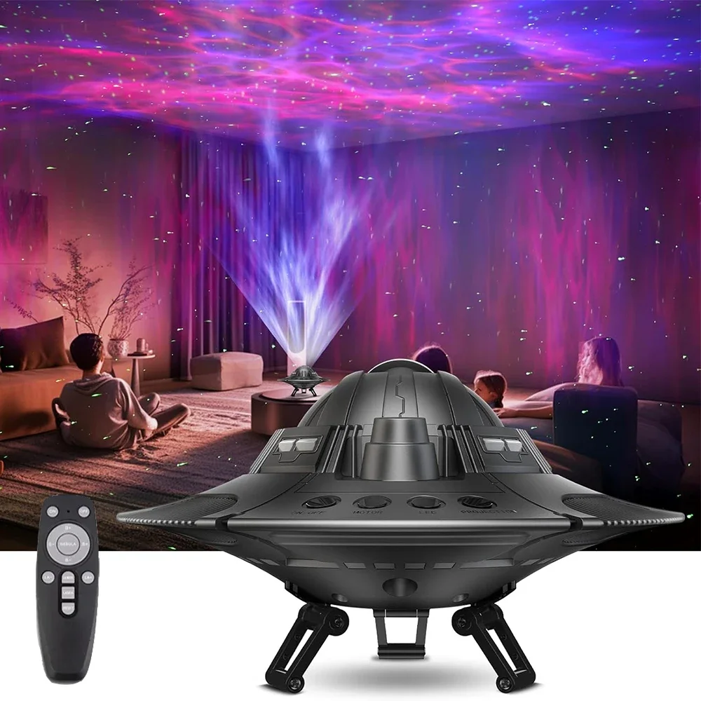 

Nice UFO Galaxy Projector Star Projector Led Lights Night Light For Adults Bedroom Ceiling Starry Nebula Decor Gifts For Christm