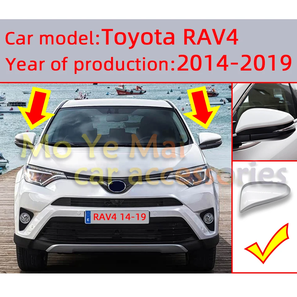 Auto Parts Rearview Mirror Cover Shell Cap Housing For Toyota Rav4 2014 2015 2016 2017 2018 2019 High Quality Painted