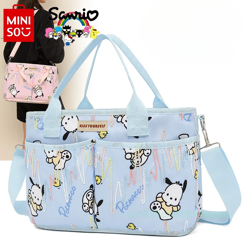 sanrio Big Ear Dog New Portable Baby Bag Multifunctional Fashion One-shoulder Messenger Baby Bag Large Capacity Diaper Bag