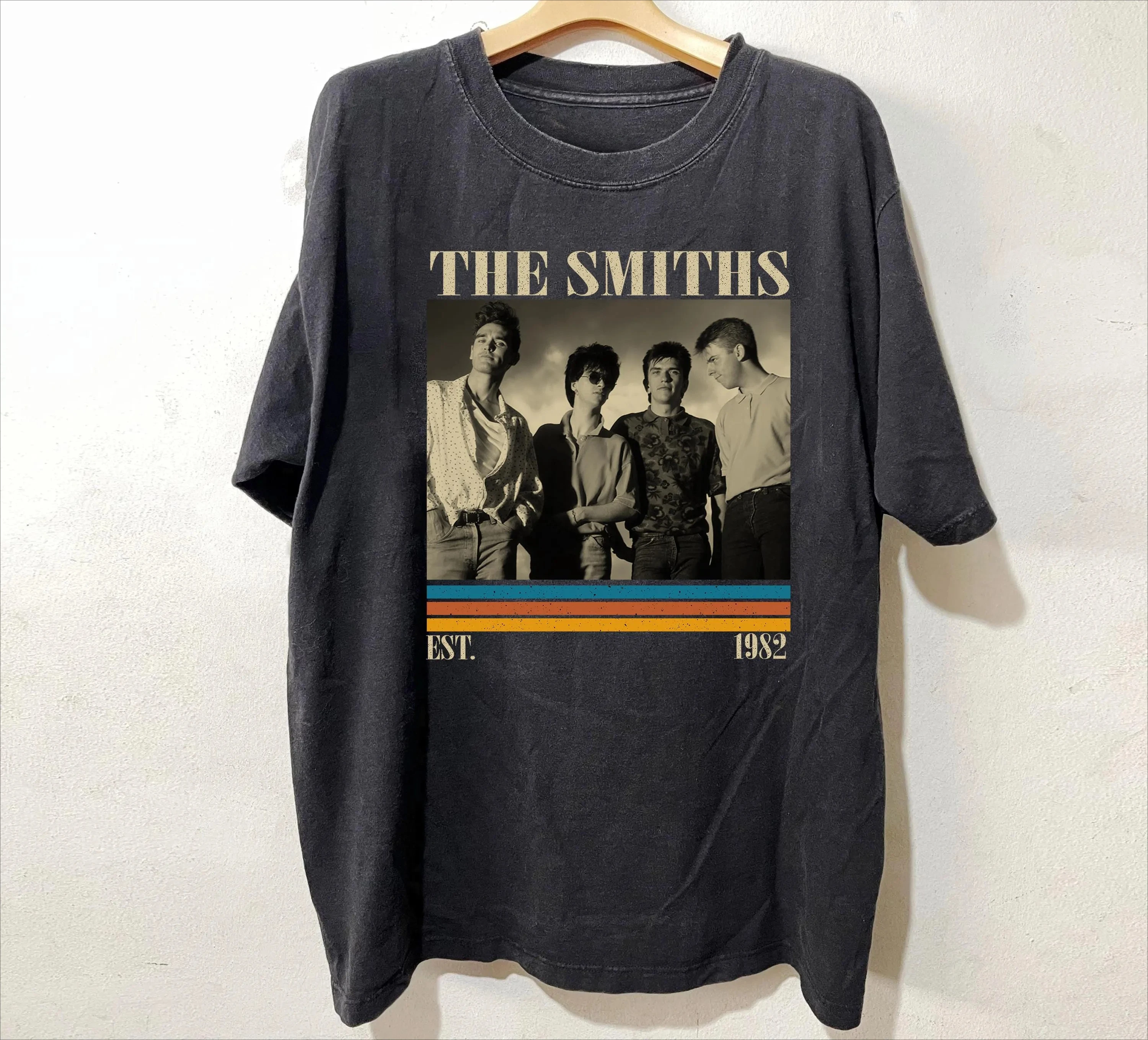 

Женская летняя футболка оверсайз с принтом The Smiths, винтажная, из дышащего хлопка, стильная, универсальная, в уличном стиле
