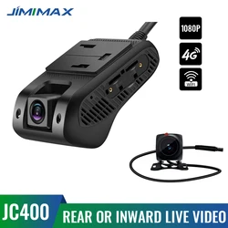 JMIMAX JC400 Dashcam 4G WIFI Hotspot Camera Live Stream Video GPS Tracking Multiple Alarms for APP PC Car Record