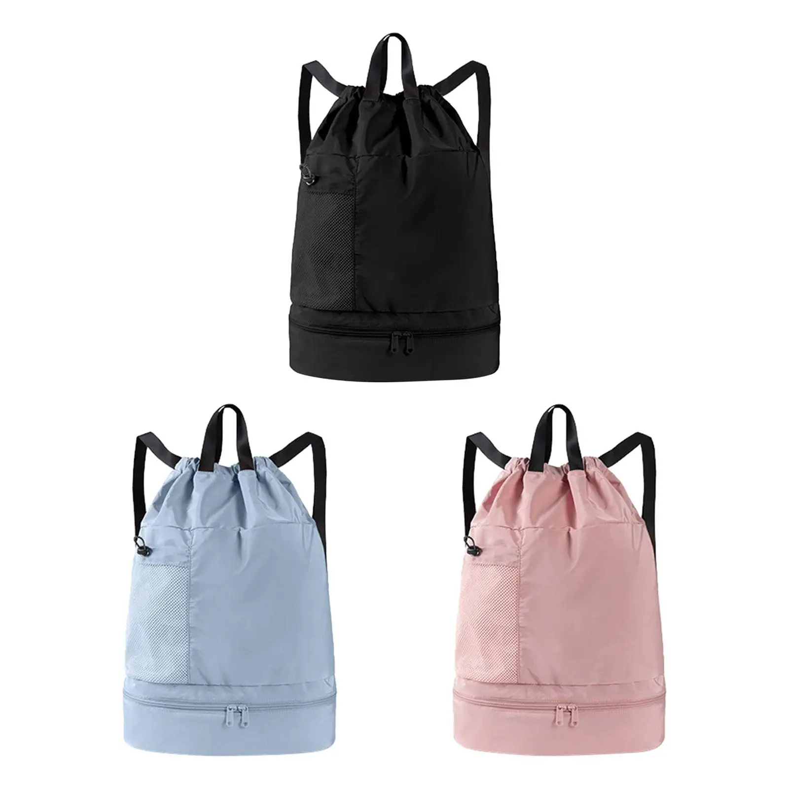 Mesh Swim Drawstring Backpacks Basketball Carrying Organizer with Shoe Compartment Sports Bag Basketball Bag for Basketball