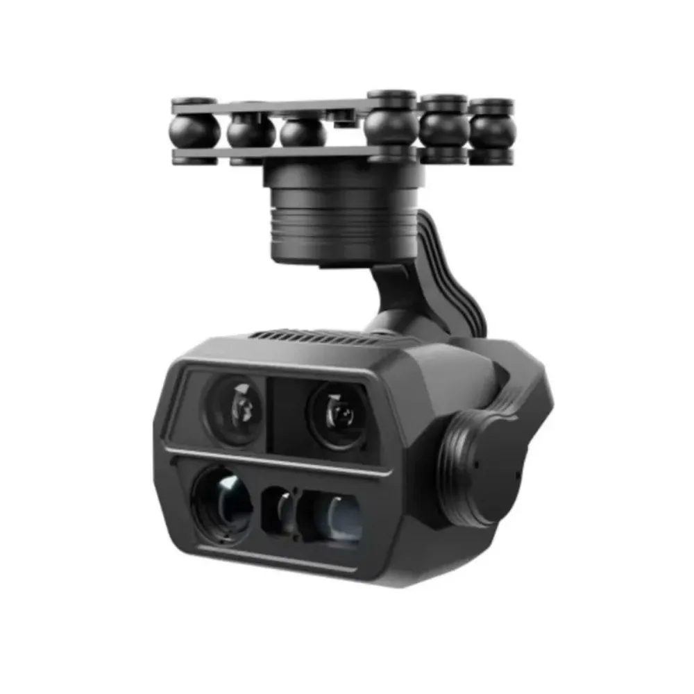 C14 four-lamp module 100x zoom thermal imaging 1200m ranging 500W pixel three-axis gimbal Made in China