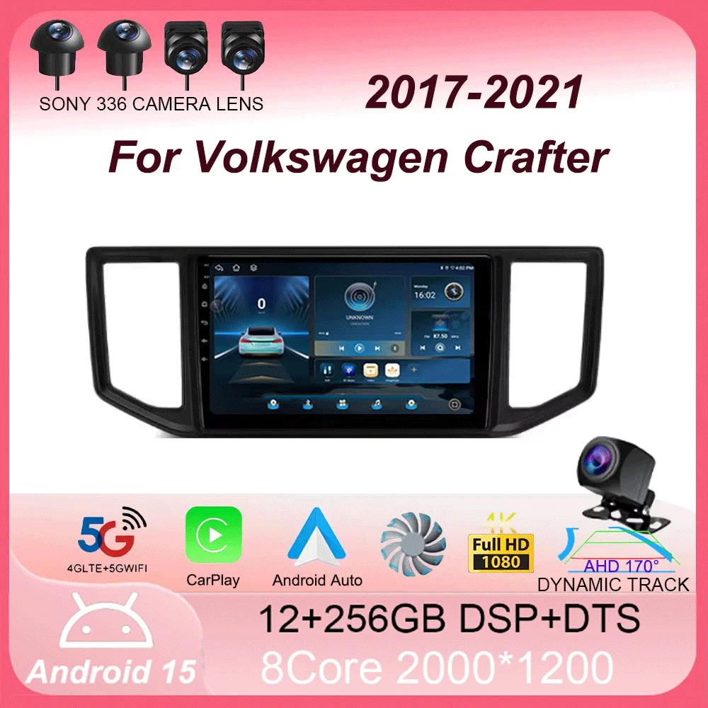 

Android 15 For Volkswagen Crafter 2017 - 2021 Car Radio Multimedia Video Player Navigation stereo GPS No 2din 2 din dvd