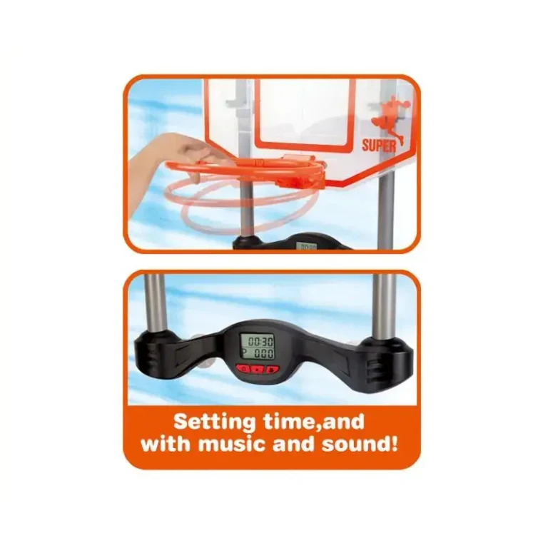 Juego de deportes de interior portátil educativo 2025, Sensor de puntuación, juego de música, juguete colgante, soporte de baloncesto, juego de aro para chico