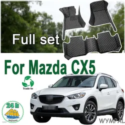Car Floor Mats For Mazda CX5 CX-5 2024 2023 2022 2021 2020 2019 2018 2017 2016 2015 2014 2013 Car Accessories