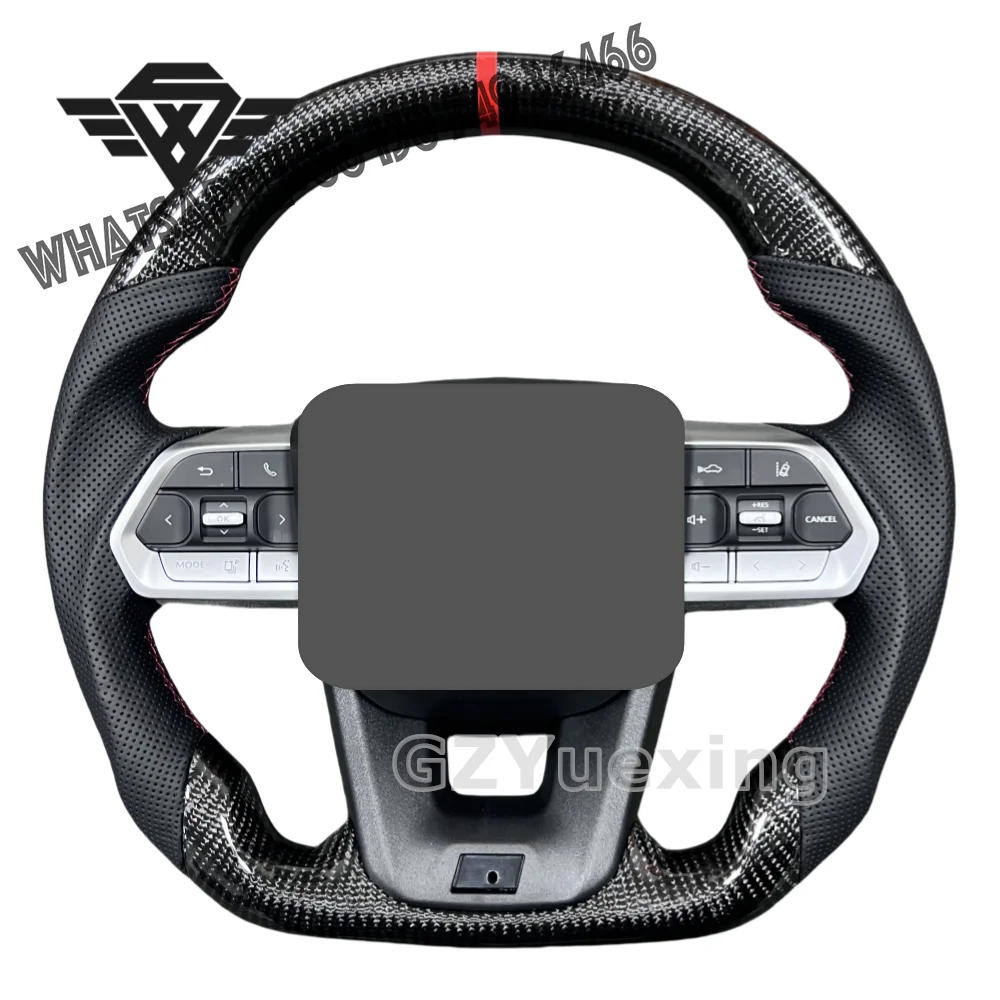 

High Quality for Toyota LC300 New Design Small Hole Carbon Fiber Car Steering Wheel Assembly Sports Model