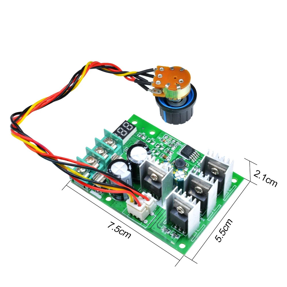 DC 6-60V 30A Voltage Regulator Adjustable PWM Motor Speed Regulator Controller 12V 24V 36V Power Controller