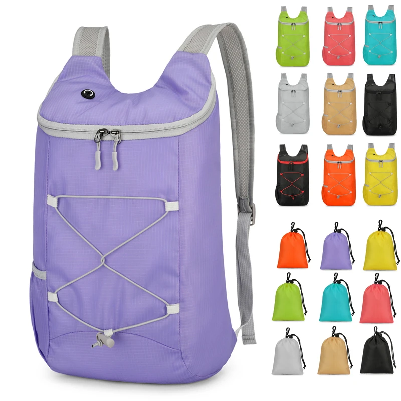 

Складной спортивный рюкзак на открытом воздухе, унисекс, компактный, водостойкий, легкий нейлоновый походный рюкзак, прочный рюкзак большой вместимости