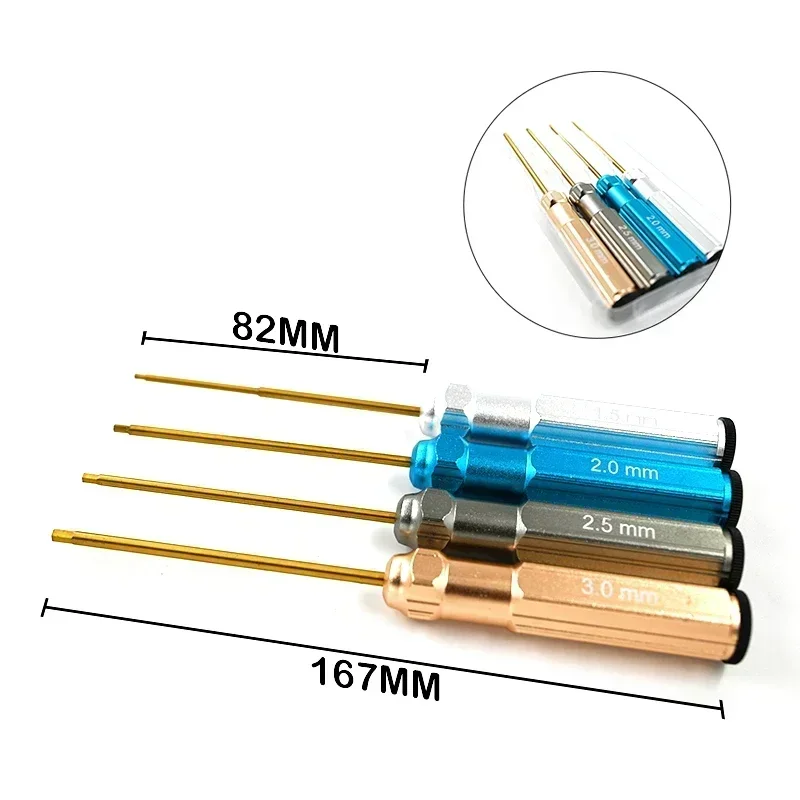 

RC Remote Control Model Car Repair Tool Metal Hexagon Screwdriver 1.5/2.0/2.5/3.0 mm