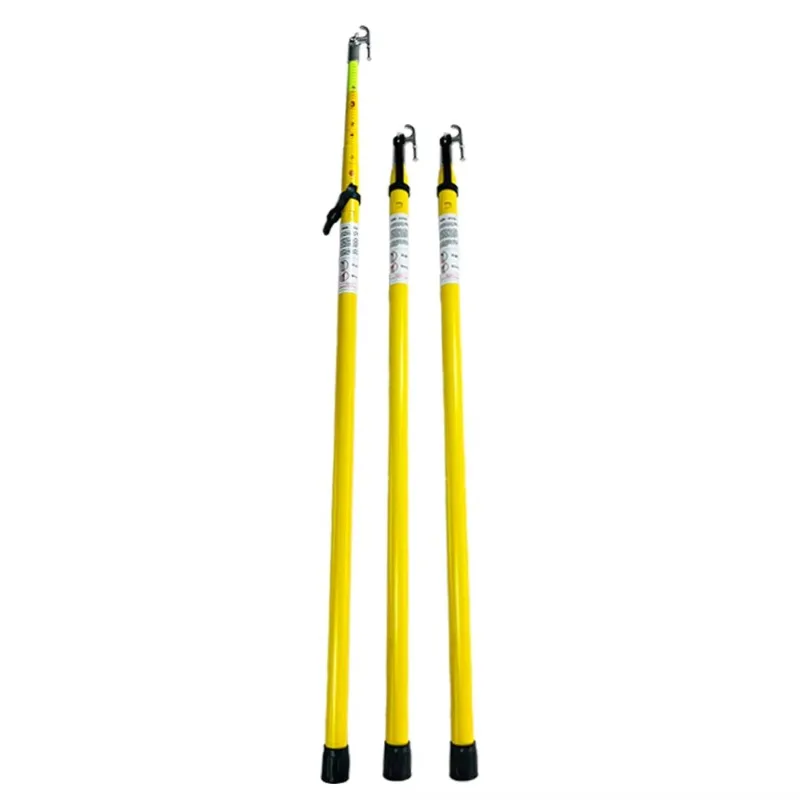 【specialized】8 Knots 10.6 M 35ft Fiberglass Tape Scale Telescopic FRP Triangle Hot Stick Insulated Operating Stick