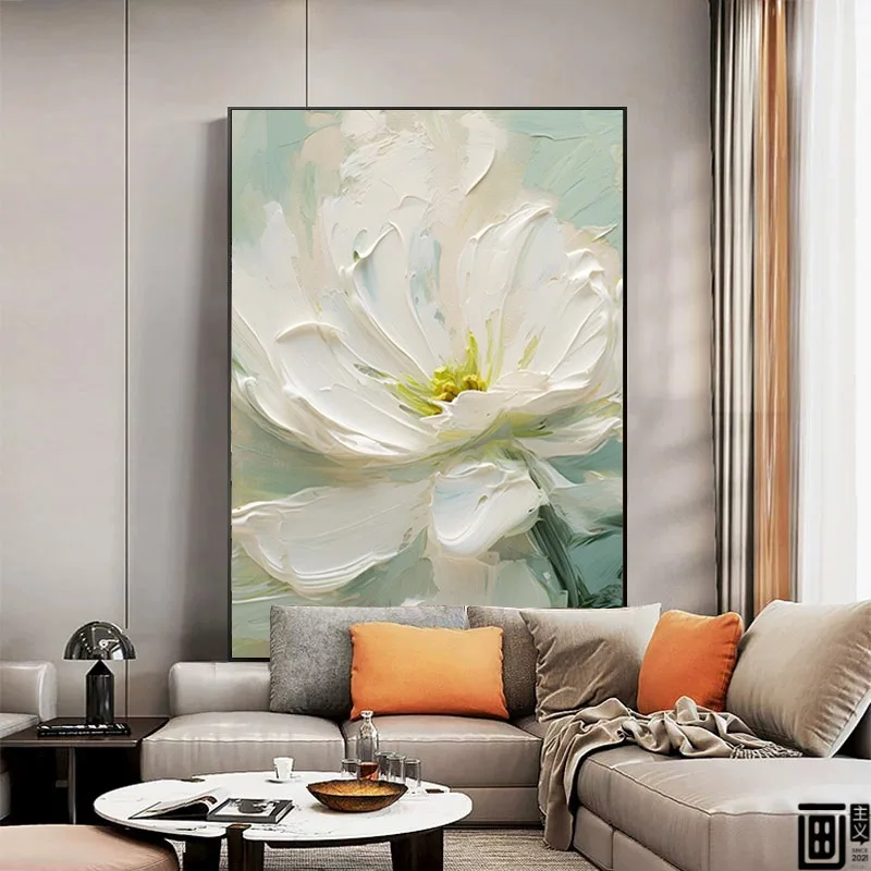 

Retro high-end textured decorative painting for living room sofa background wall, luxury floor-standing artwork for entrance foy