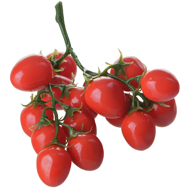 Lebensechte Kirschtomaten, künstliche Früchte für Zuhause, Hochzeitsdekoration, künstliche Früchte, Picknick, Lebensmittel, Fotografie-Requisiten, Küchenszene-Layout – Detail 6