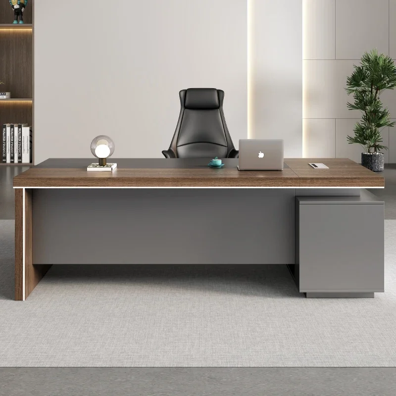 Modern Computer Office Desks Corner Minimalist Wooden Manager Office Desks With Drawers Luxury Furniture Mesa De Trabalho LLOD