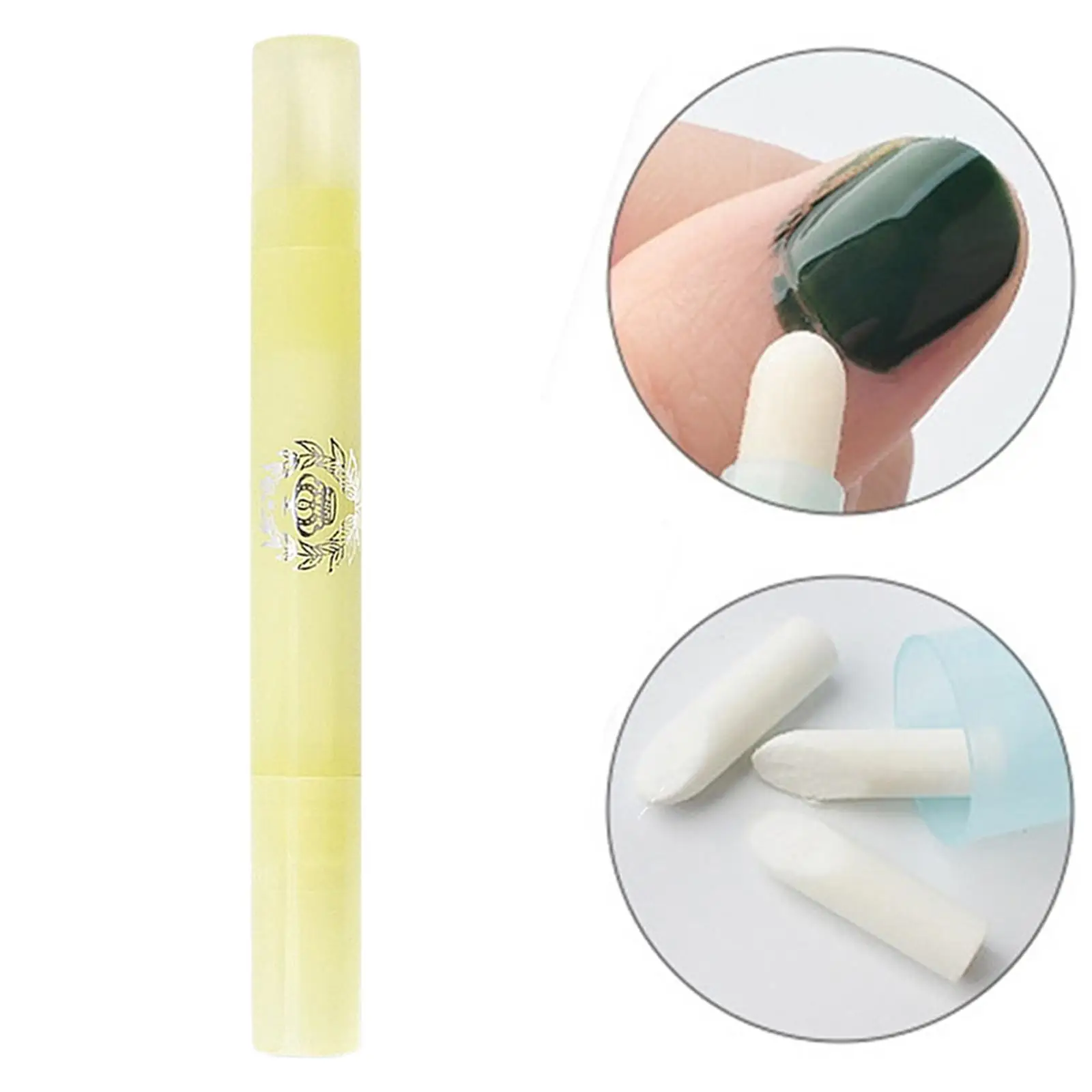 Limpador de caneta corretora de remoção de esmalte com ponta de substituição ferramenta de manicure