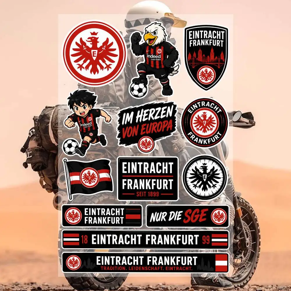 E-intra-C-Ht Fra-nKfurt Aesthetic Graffiti Waterproof PVC Stickers for Car Motorcycle Skateboard Helmet Notebook