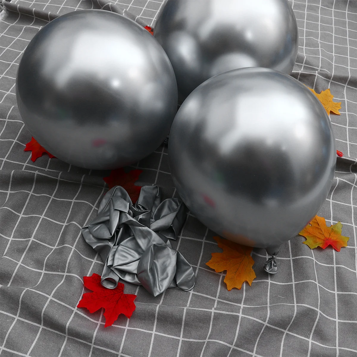

50Pcs 12inch Latex Metallic Balloons Perfect Party Decoration Wedding Birthday Festival Silver Latex Balloon Wedding Balloon