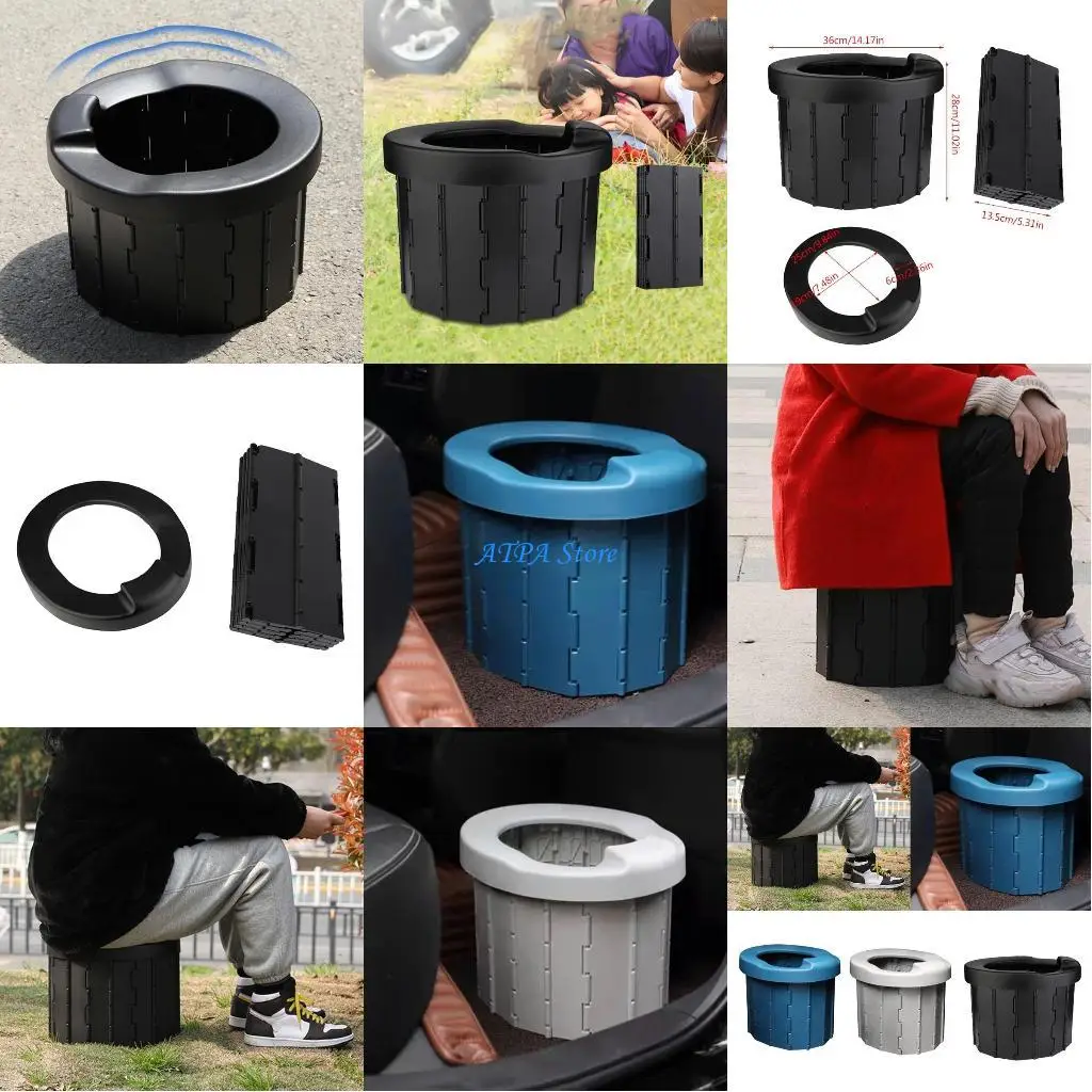 

U13C обновленный портативный автомобильный туалет, легко носить с собой, компактный туалет для кемпинга, большой туалет для для