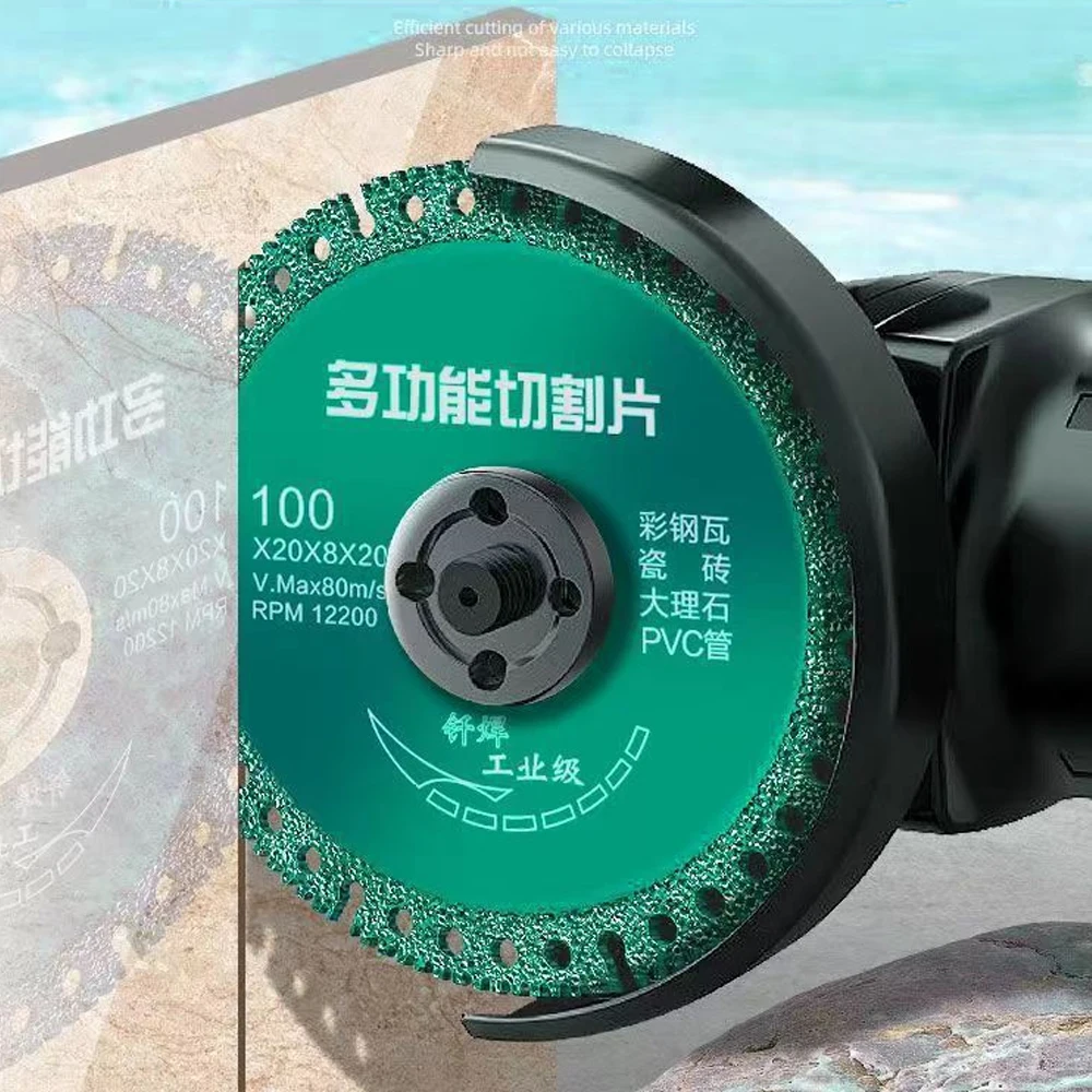 3PCS Multifunctional Compound Saw Blade Set 4 Inch Diamond Brazed For Stone Aluminum And Metal Cutting Tools