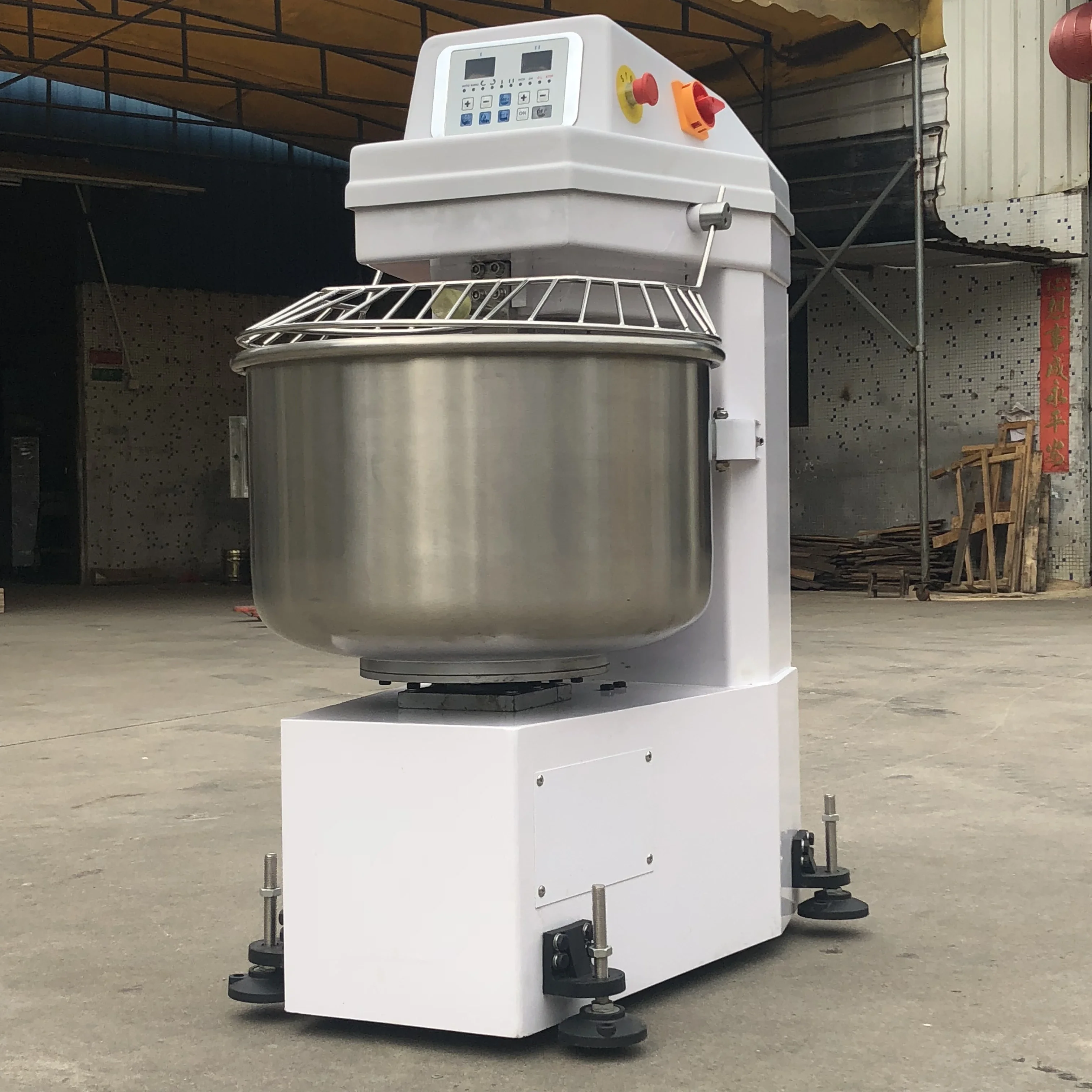 Industrial Commercial Bakery Automatic Wheat Flour Spiral Dough Mixer Farms 15kg 25kg 50kg 75kg 100kg Bread Dough