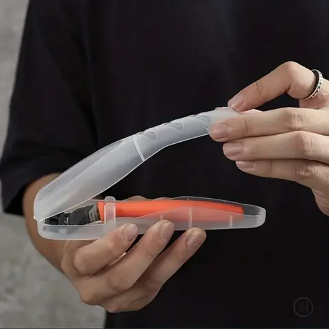 Jilet Seyahat saklama kutusu Şeffaf Toz Geçirmez Taşıma Çantası Kartuş Kutusu Gillette Jilet Erkekler Günlük Malzemeleri Organizatör
