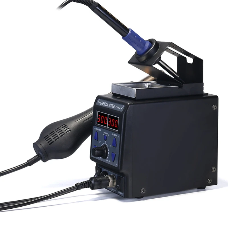 

2 In 1 Digital Display Rework Soldering Station YIHUA 8786D-I BGA Welding Machine Circuit Repair Heat Gun Has Hot And Cold Air