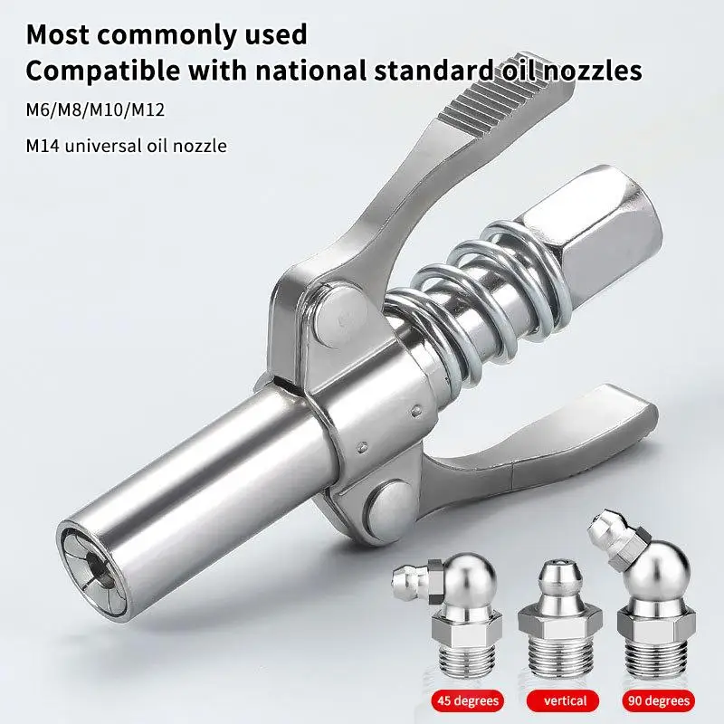 Grease Guns Coupler Grease Guns Fittings Quick Lock And Release Lube Heavy Grease Guns Nozzle Tips Compatible With Grease Guns