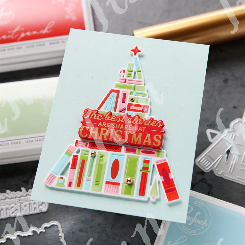 شجرة عيد الميلاد للحكايات طبقات الإستنسل الحرف قالب DIY بها بنفسك رسم سكرابوكينغ تلوين ورقة بطاقة الصحافة لوحة قوالب #4