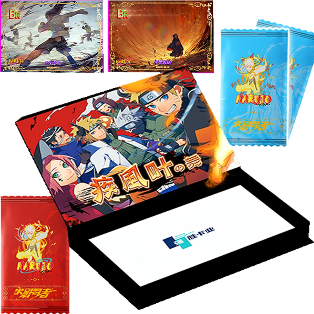 

Genuine NARUTO Collection Cards for Children Youth Comics Exquisite Vortex Shaped Thick Coated Art Cards Hobbies Birthday Gifts