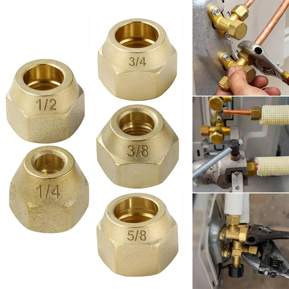 

Новые латунные гайки-фитинги для труб 1/4", 3/8", 1/2", 5/16", 1/8", 3/4" с утолщенным концом, медные гайки