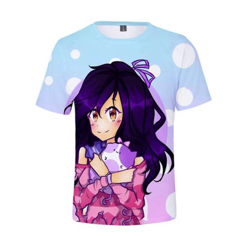 Tshirts Anime Aphmau Merch 3D Print Streetwear Boys Girls Cute Casual Fashion Oversized T Shirt Harajuku Kids Tees Tops Clothing