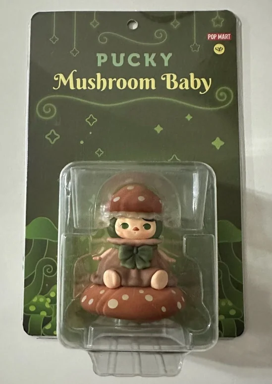 Pucky Genie Mushroom Baby Limited Garage Kit Elevator Kawaii Action Anime Figures Toys Cute Collection Desk Model Birthday Gifts