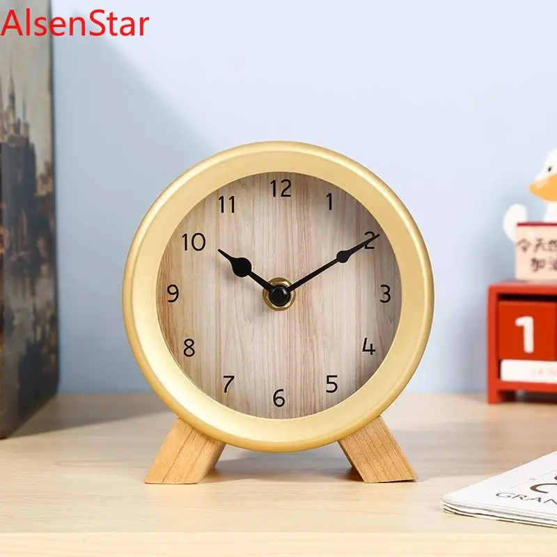 

Small Desktop Pendulum Clock Study Bedside Living Room Decorative Table Desk Clock Watch Home Decoration