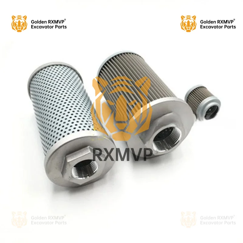 Hydraulic Oil Filter Element Pilot Inlet Oil Return Oil Filter for Kubota U30 35 KX135-3S Excavator Accessories