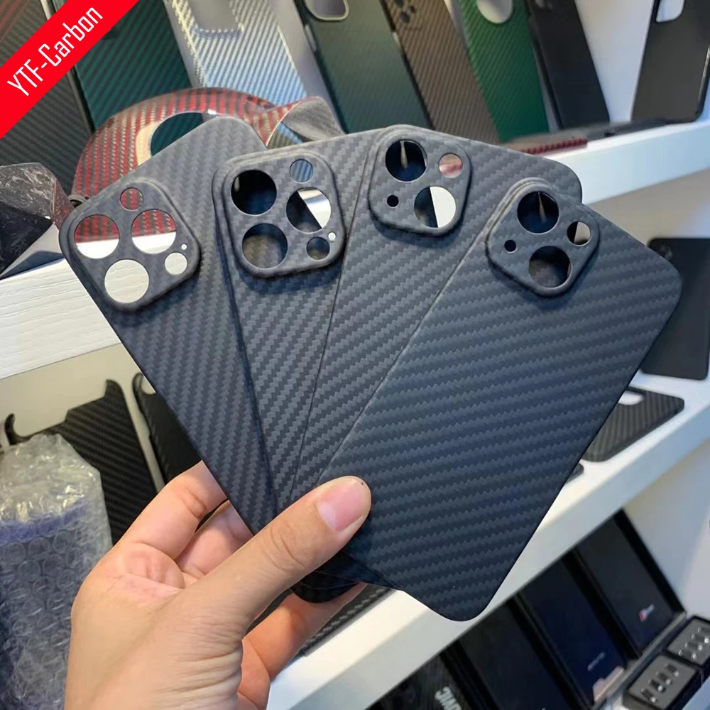 

YTF-carbon Real carbon fiber case For iphone 14 Pro Max case,Aramid fiber Ultra-thin anti-drop iphone 15pro 14max cover