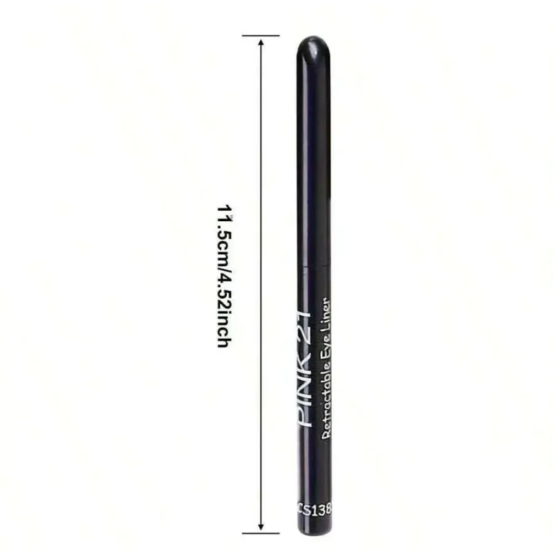 3pcs Smooth Waterproof Eyeliner Gel Pencil Black Eyeliner Soft Easy Wear High Pigment Matte Concealer Pen Lasting Eyes Makeup