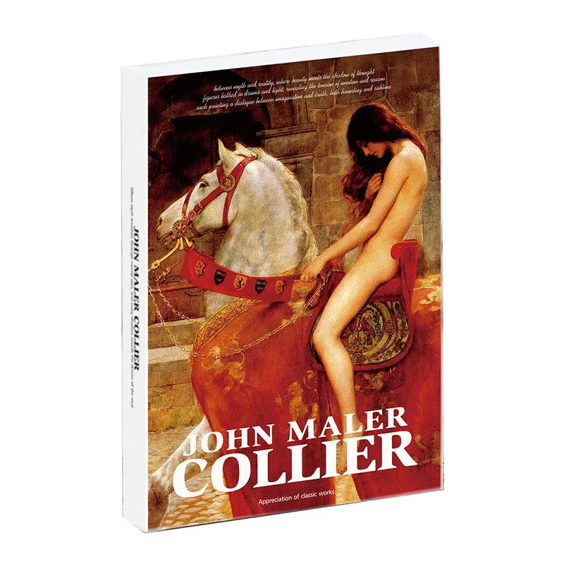 30Sheets/Box John Maler Collier Oil Painting Postcard Artwork Greeting Card Retro Message For DIY Journal Decoration Stationery