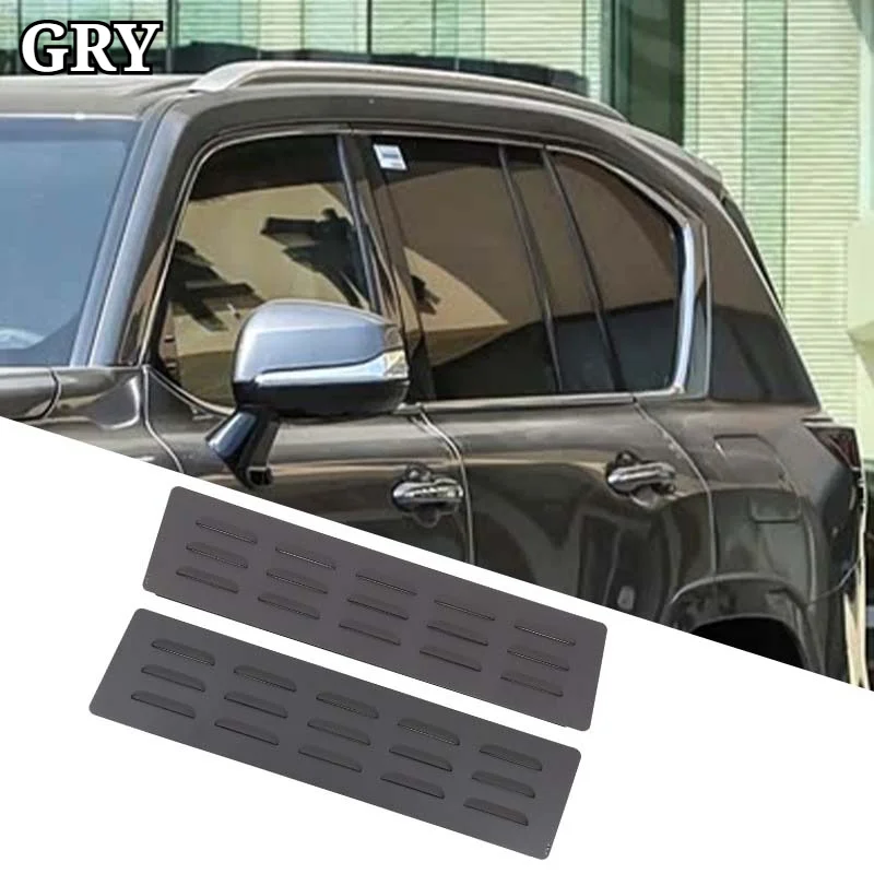 Накладки на задние вентиляционные решетки для Lexus LX Toyota Land Cruiser LC300 2022-2026, алюминиевый сплав, черные, внешние аксессуары